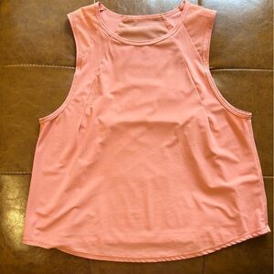 Orange lululemon sculpt tank